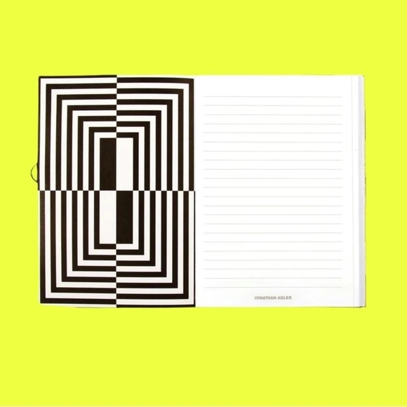 NWT Jonathan Adler A5 Die-cut Faces Notebook, Journal, or Diary with Stickers - Picture 4 of 6